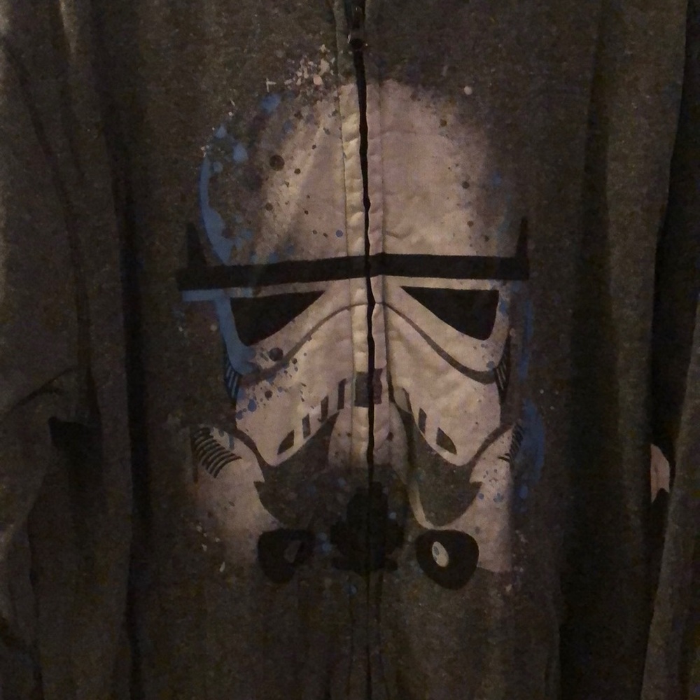 Licensed Disney Stormtrooper zip up hoodie.